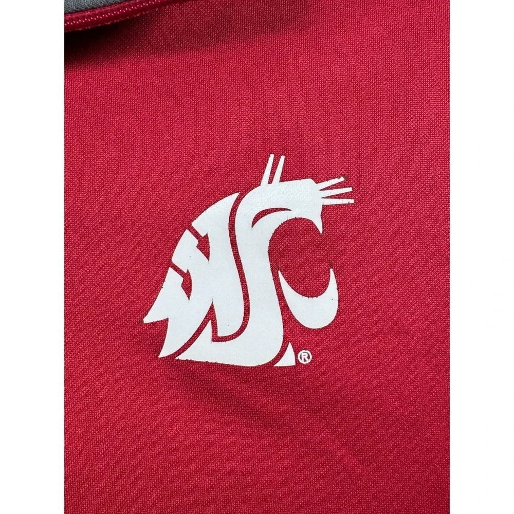 Fanatics Washington State Cougars WSU 1/4 Zip Fleece Lined Sweater Mens Large